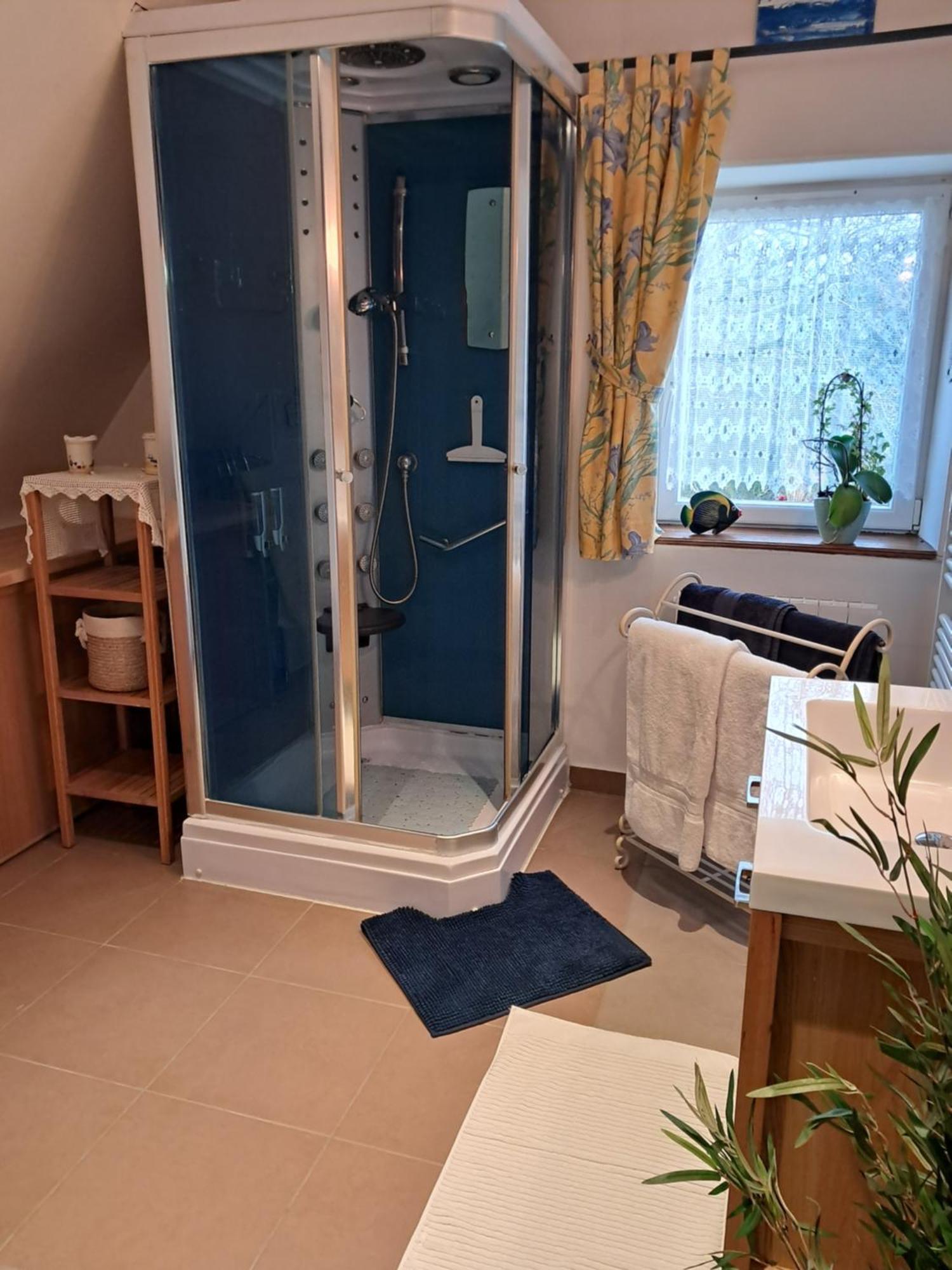 Bed and Breakfast Aux Volets Bleus Sibiril Exterior foto